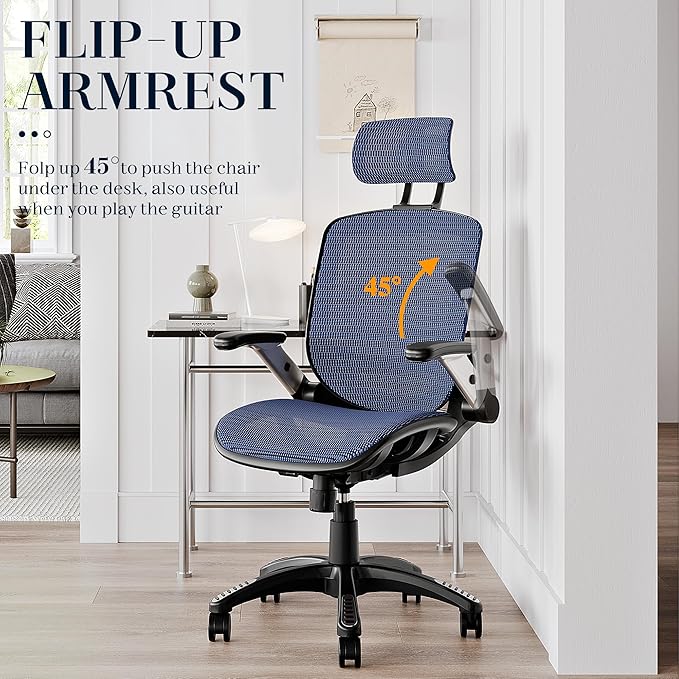 GABRYLLY Ergonomic Office Chair, High Back Mesh Desk Chair - Image 4