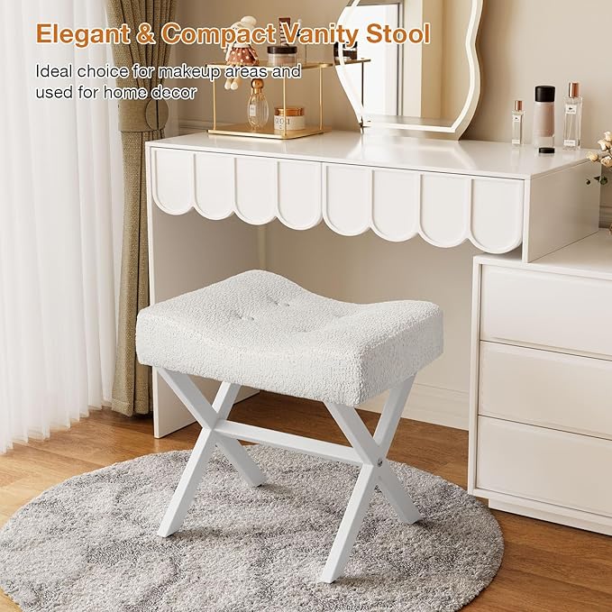 18-Inch Large Vanity Stool Chair, Vanity Bench - Image 6