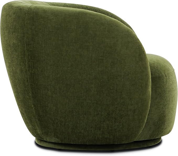 POLY & BARK Poole Lounge Chair in Distressed Green Velvet - Image 4
