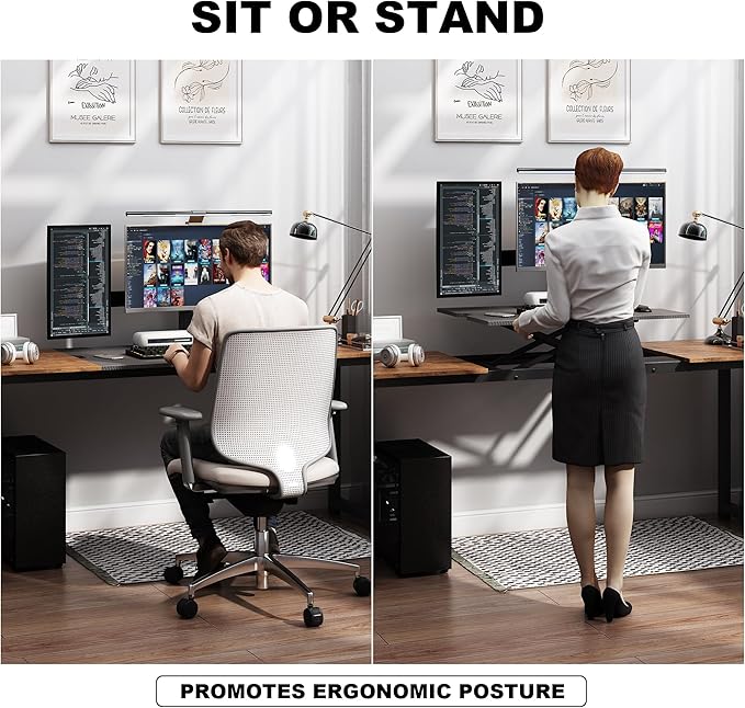 Decoholic Adjustable Height Standing Desk Whole Piece 71x23 Inch Desktop Home - Image 6