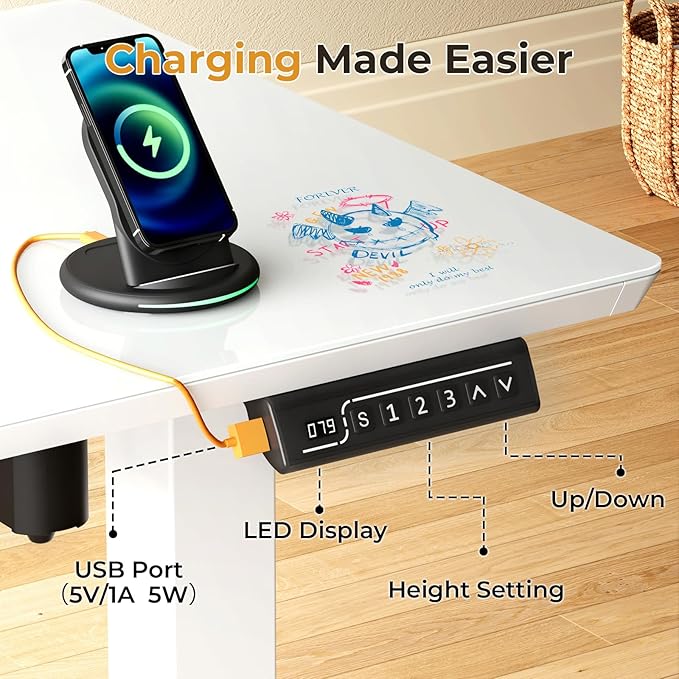 JOY worker Small Electric Standing Desk - Image 4