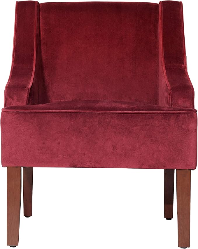 HomePop Swoop Arm Living-Room-Chairs, Dark Tan Velvet - Image 10