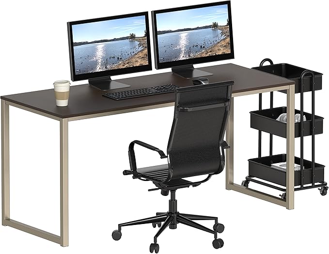 SHW Mission 55-Inch Home Office Computer Desk - Image 5