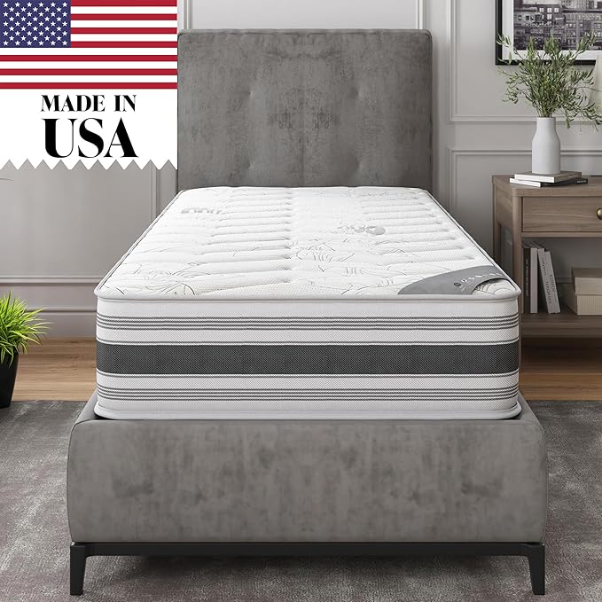 Ottomanson Twin XL 12" Hybrid Mattress by Ottomanson