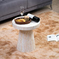 PEMAR Mother of Pearl Pedestal Side Table Modern Mushroom Minimalist Drink by PEMAR