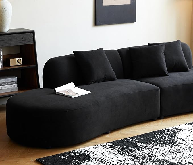 Container Furniture Direct 132" Curved Sofa - Image 4