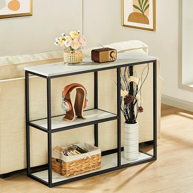 WOHOMO Console Table, 12 Inch Narrow Entryway Table - Image 6