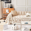 STACYPIK Boho Couch Cover Khaki Triangle Sofa Cover by STACYPIK
