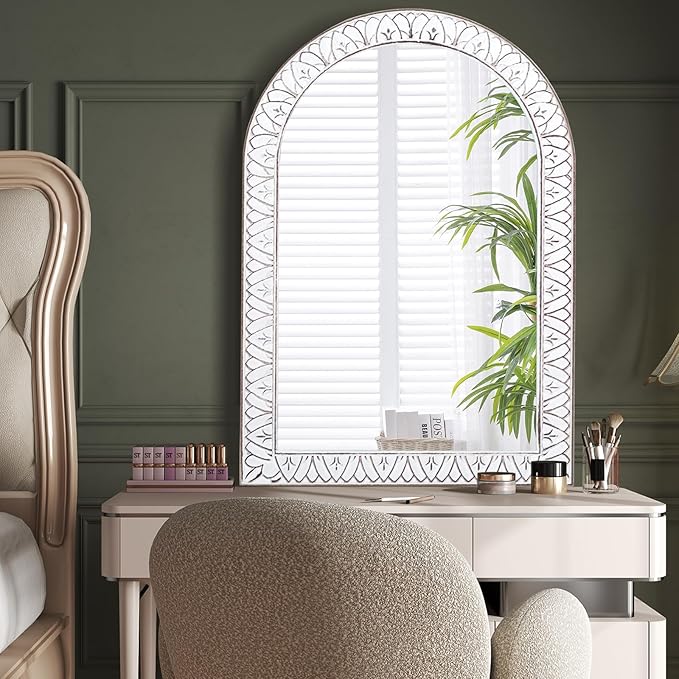 36x24 Inch Arched Wall Mirror - Image 5