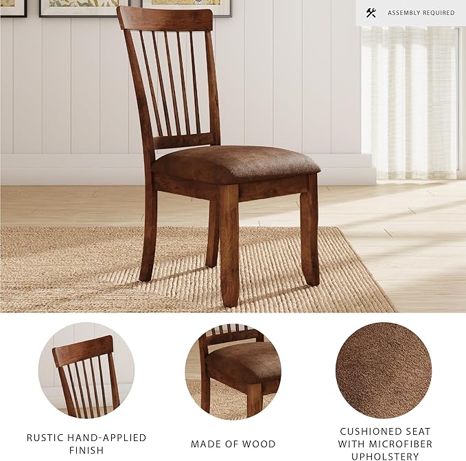 Signature Design by Ashley D199-01 Berringer 18" Rustic Dining Chair - Image 4