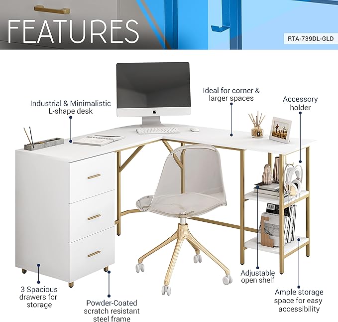 Techni Mobili L Shaped Desk - Image 4