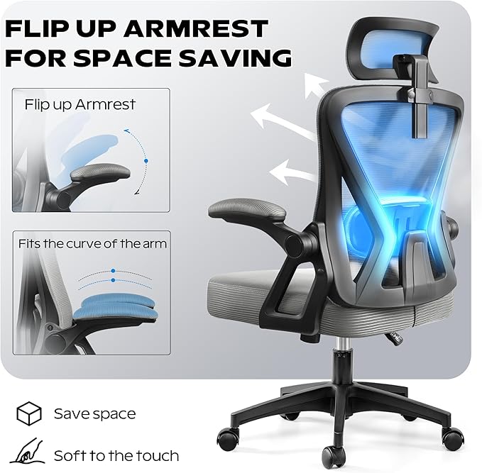 Ergonomic Office Chair, Home Office Desk Chair - Image 3