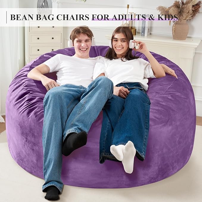 Homguava 5 FT Bean Bag Chair: 5' Bean Bags - Image 3