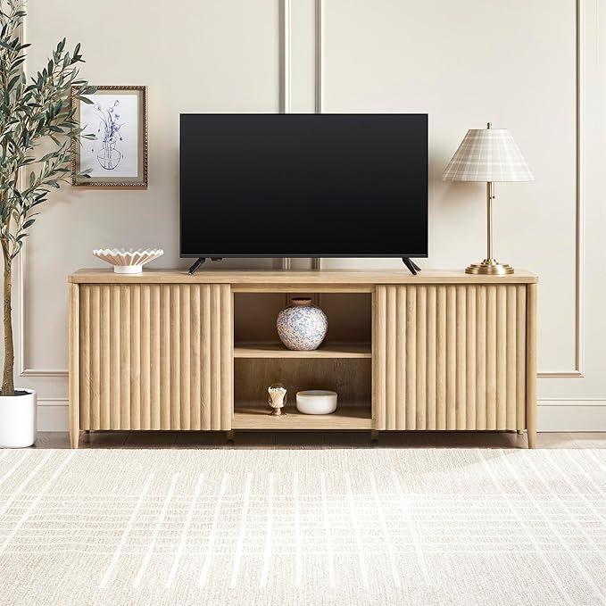 Walker Edison Scandinavian Reeded TV Stand by WalkerEdison