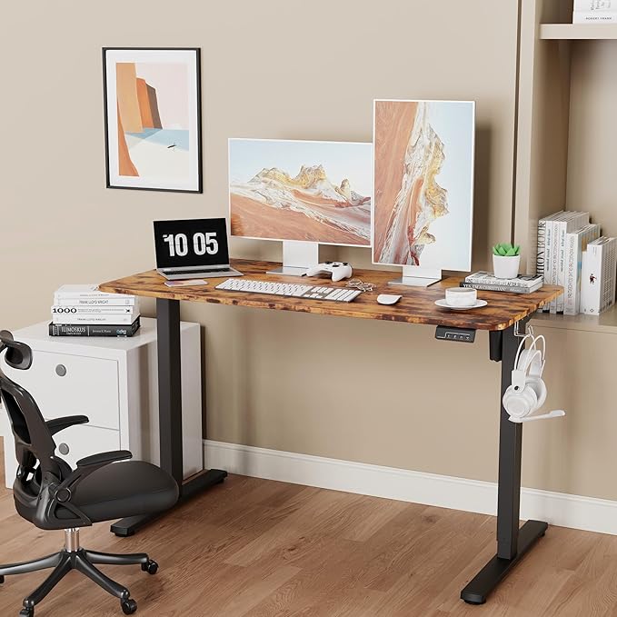 Electric Standing Desk Adjustable Height, 48x24 Inches Sit Stand up Desktop - Image 7