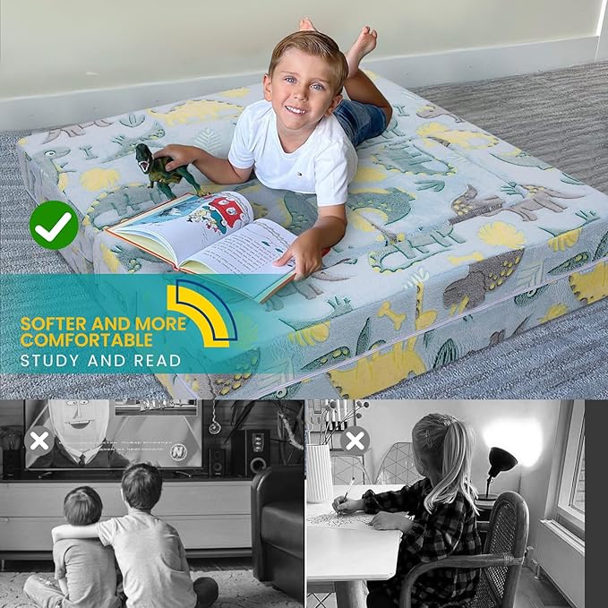 MeMoreCool Modular Kids Sofa, Toddler Play Couch Fold Out - Image 5