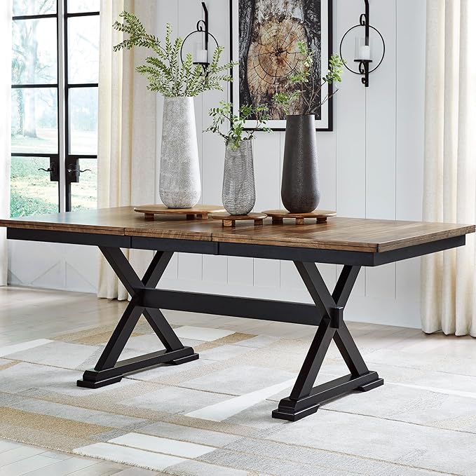 Signature Design by Ashley Wildenauer Farmhouse Dining Extension Table - Image 2