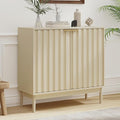 Fluted Cabinet with Storage, Buffet Cabinet Sideborad with Door, Kitchen Buffet by Otterease