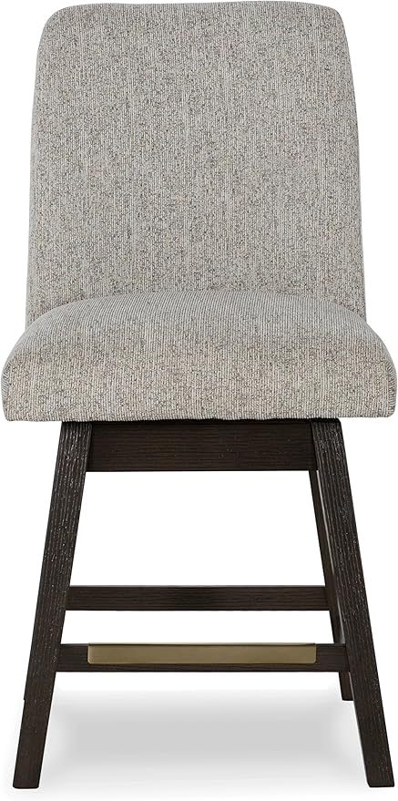 Signature Design by Ashley Burkhaus Urban Counter Height Upholstered Swivel Bar - Image 7