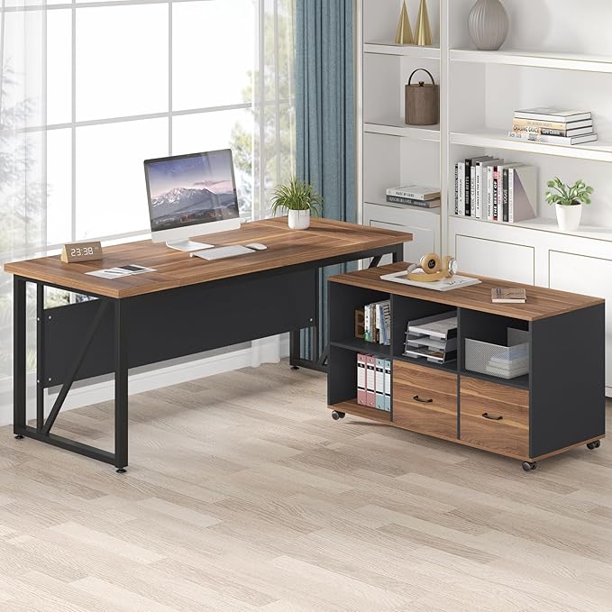 Tribesigns 63-Inch Executive Desk - Image 3
