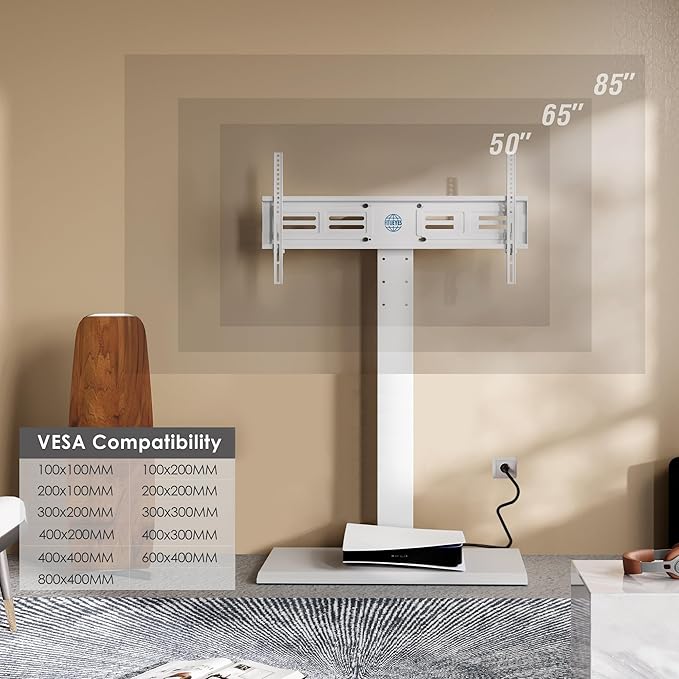 FITUEYES Iron Base Floor TV Stand - Image 6