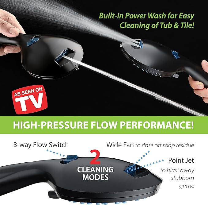 AquaCare High Pressure 8-mode Handheld Shower Head - Image 5
