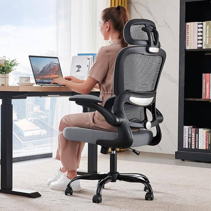 TRALT Office Chair Ergonomic Desk Chair, 330 LBS Home Mesh Office Desk Chairs by TRALT