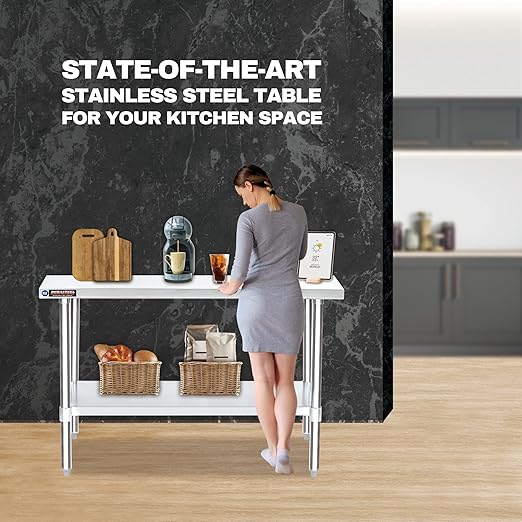 DuraSteel 30x60 Stainless Steel Work Table - Image 7