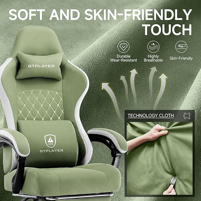 GTPLAYER Office Chair, Gaming Computer Desk Fabric Chair - Image 4