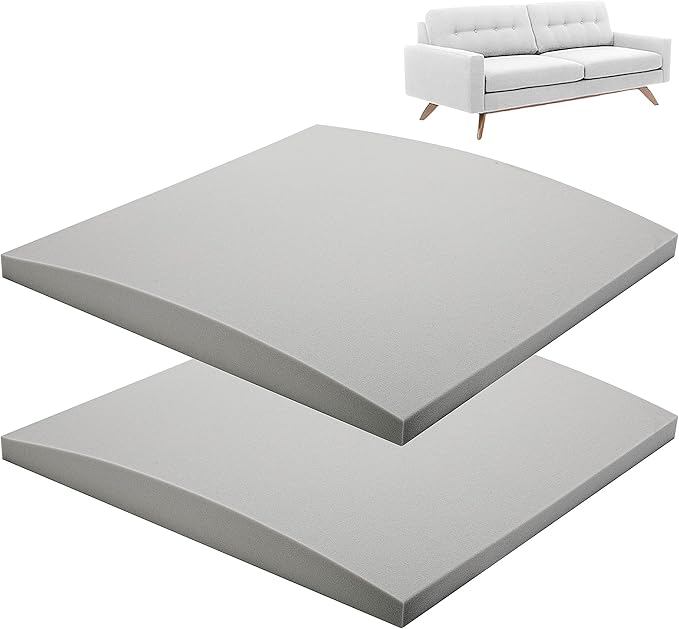 moonoom 22"x22" Couch Cushion Support, Curved High Density Foam Replacement by moonoom