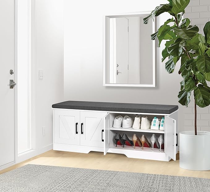 2-Tier Storage Bench, Shoe Bench - Image 2