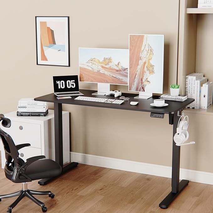 Electric Standing Desk Adjustable Height, 48x24 Inches Sit Stand up Desktop - Image 2