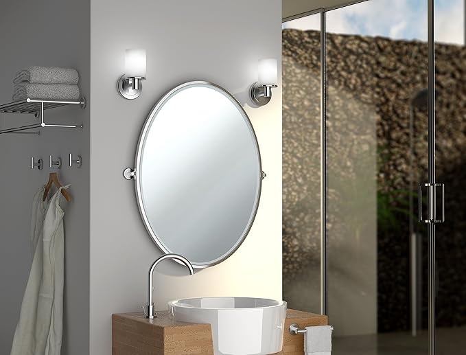 Gatco Latitude II Frameless Oval Mirror, 26.5" H | Wall Mounted 26.50"H X - Image 3