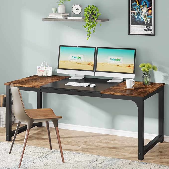 Tribesigns Modern Computer Desk, 63 x 31.5 inch Large Office Desk Computer - Image 4