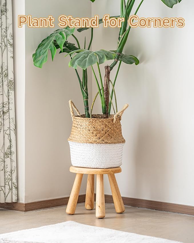 100% Solid Wood Mushroom Step Stool, Small Wooden Stool - Image 6