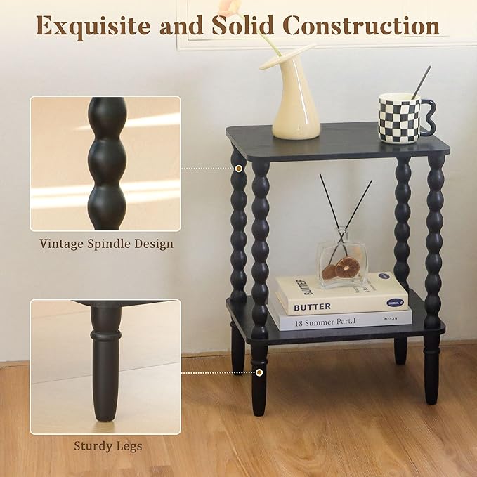 End Tables Set of 2, Small Side Table - Image 4