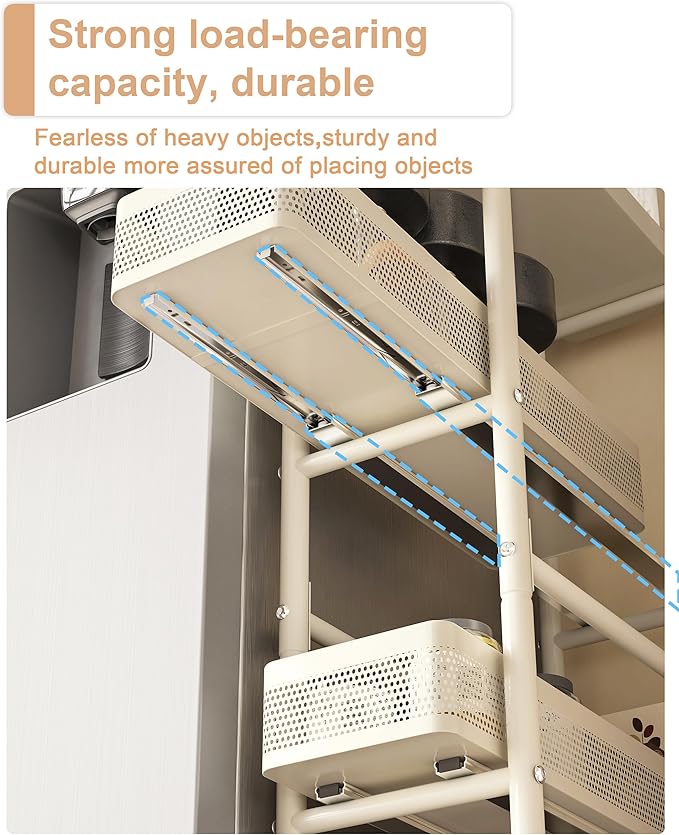 UMDONX Slim Storage Cart 4 Tier - Image 4