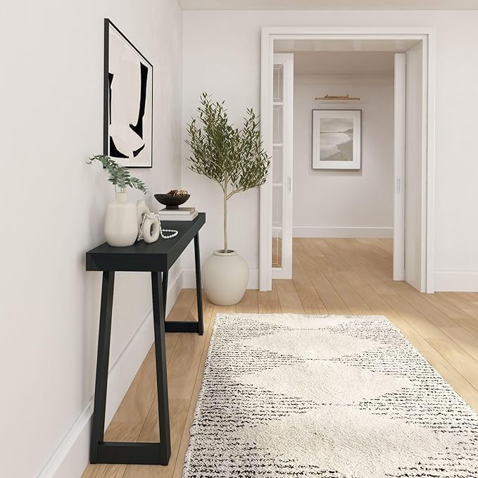 Plank+Beam Solid Wood Console Table, 56 Inch, Sofa Table, Narrow Entryway Table - Image 5