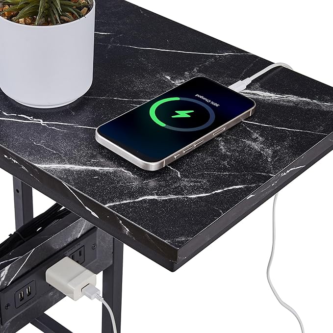 VECELO C Shaped End Side Table - Image 7