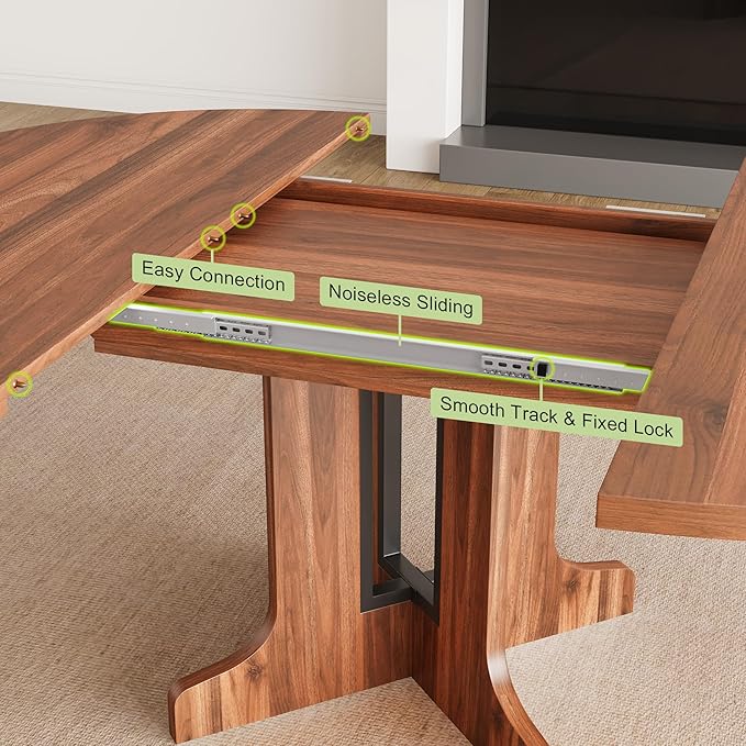 Feonase 59" Round Extendable Dining Room Table - Image 4