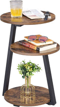 BEWISHOME Round End Table Side Table by BEWISHOME