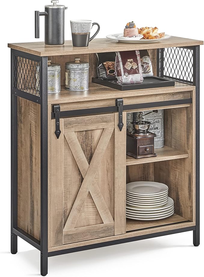 VASAGLE Buffet Cabinet, Coffee Bar Storage Cabinet, Sideboard by VASAGLEbySONGMICSHOME