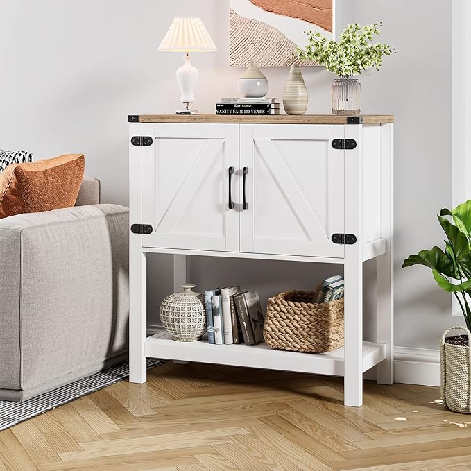 Console Table Coffee Bar Cabinet Sofa Table, 31.5 L x 13.8 D x 34.65 H - Image 6