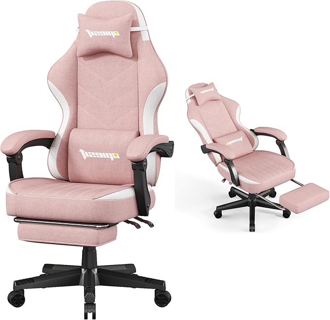 Gaming Chair, Fabric Computer Chair by Opiesit
