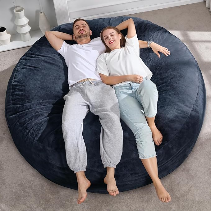 Hobestluk 6ft Bean Bag Chairs for Adults Large Beanbag Chair - Image 7