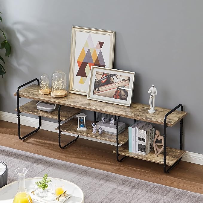 VECELO TV Stands for 75 Inch, Entertainment Center/Media Console Table - Image 4