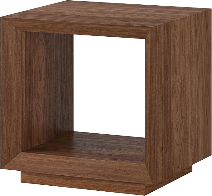 Henn&Hart 22" Wide Rectangular Side Table in Satin Walnut, - Image 8