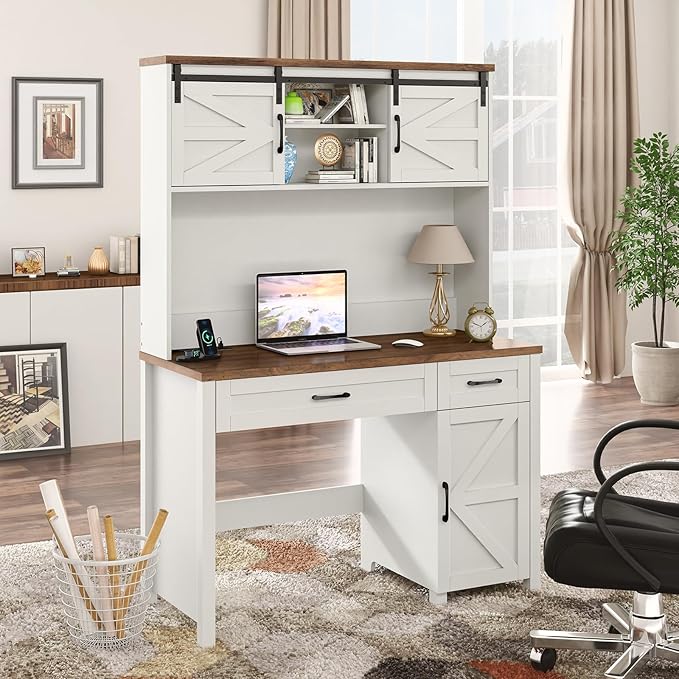 Farmhouse 47" Executive Desk, Computer Desk by Vabches