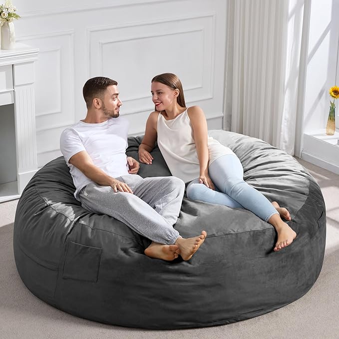 Hobestluk 6FT Bean Bag Chair Bean Bag Chairs - Image 7