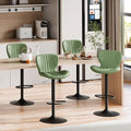 Shintenchi Bar Stools Set of 4 Modern Swivel Bar Chairs, Counter Height Faux by Shintenchi